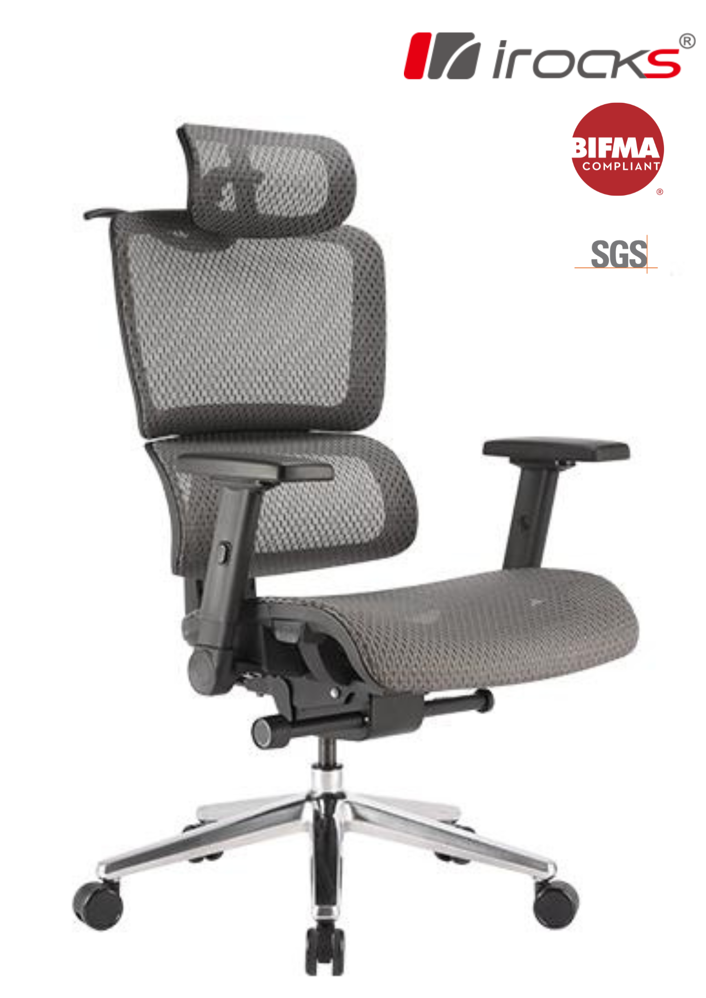 irocks T07 PLUS 護腰人體工學辦公椅