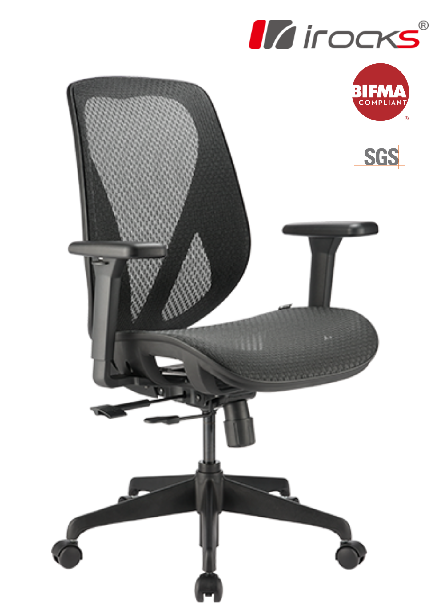 irocks T16 透氣全網布人體工學辦公椅