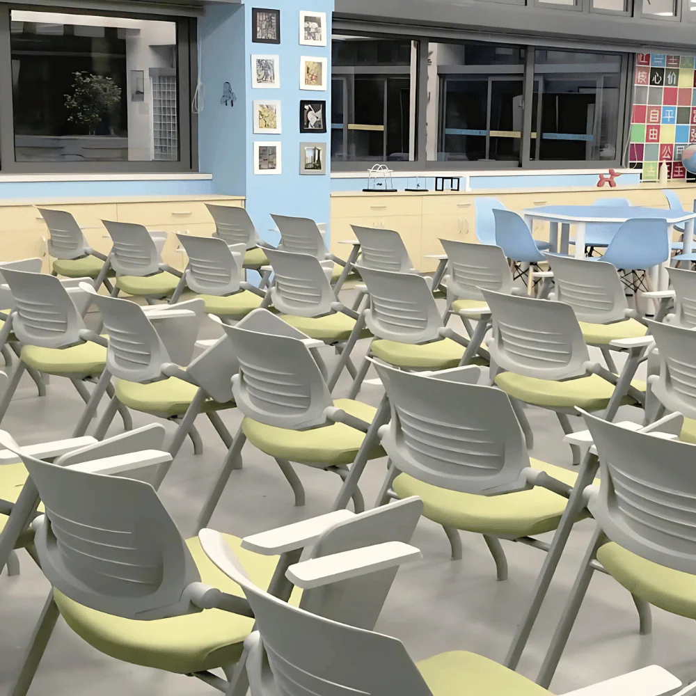 TW6130 Energia-T Stackable Cotton Seat with Writing Board Training Chair