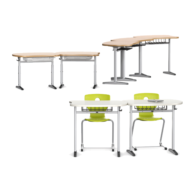 KS030 Bean Educational Institution Table and Chair Set