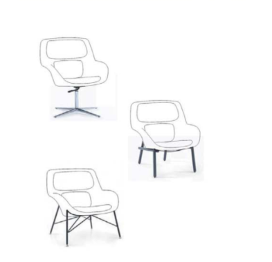 KSY075-OU Ombra 時尚布藝扶手休閒椅