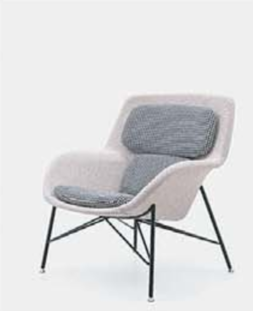 KSY075-OU Ombra 時尚布藝扶手休閒椅