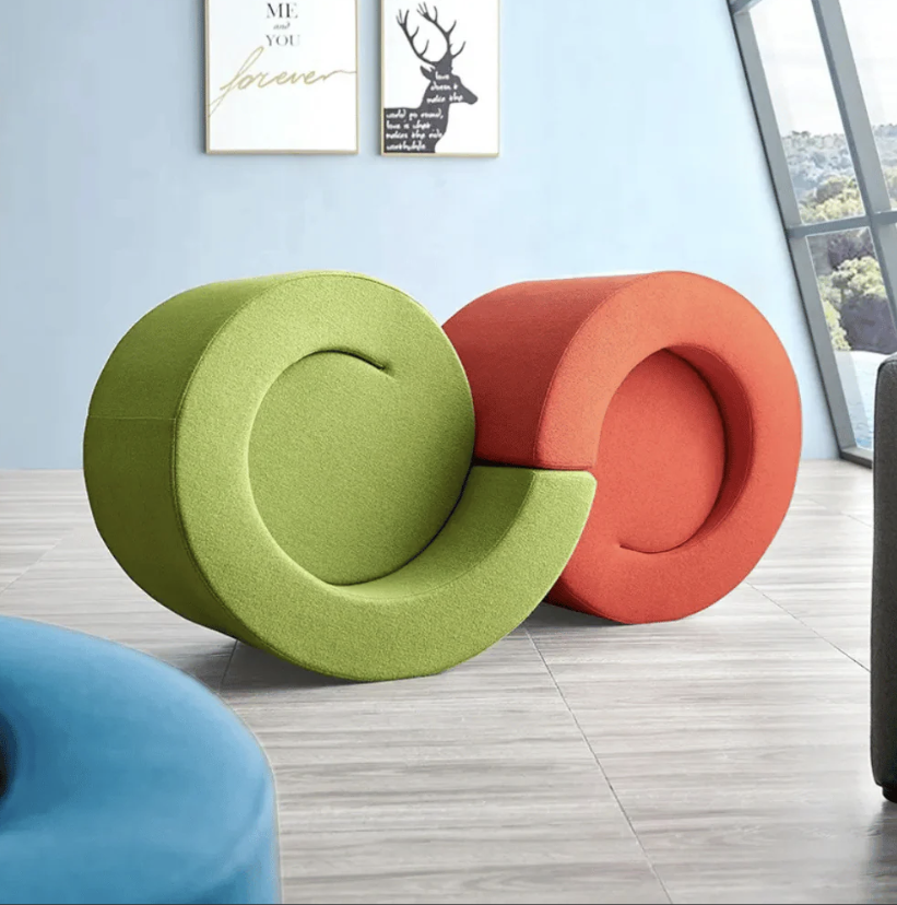 KSY092-OU Dolce 創意設計布藝休閒梳化椅