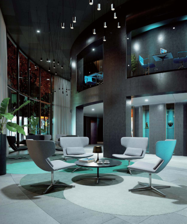 KSY084-OU Sonno 大堂高背布藝休閒椅