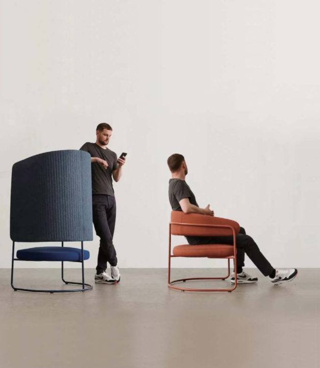 KSY071-OU Porto 辦公室布藝高背屏風休閒椅