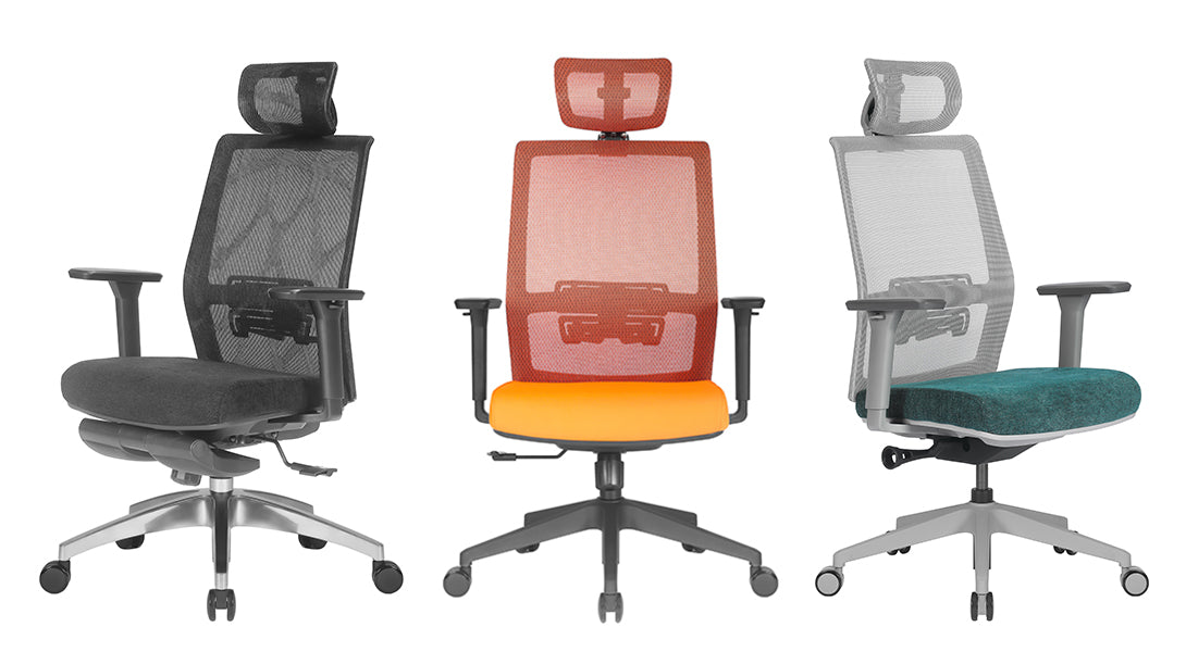 SM-X7BMP Smax 高背網布電腦椅連固定扶手