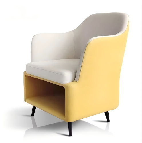 ST122 Cuoio Reading Sofa with Bookshelf