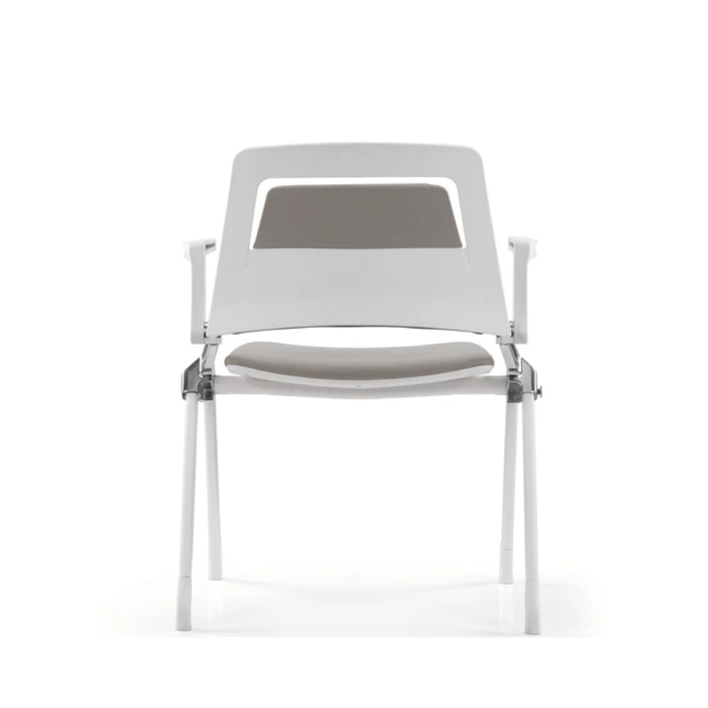 KEM057-WP Armonia 可疊放皮革連後翻扶手會議椅
