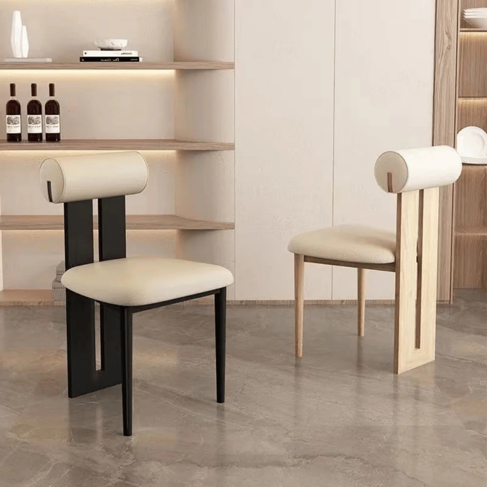 ST112 Table Fabric-Upholstered Solid Wood Dining Chair