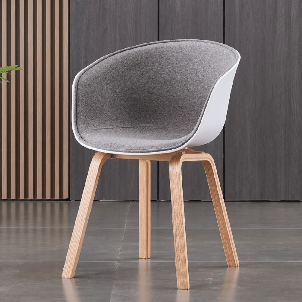 DC003 Dinette Fabric Upholstered Plastic Dining Chair