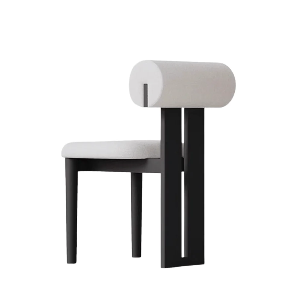 ST112 Table Fabric-Upholstered Solid Wood Dining Chair