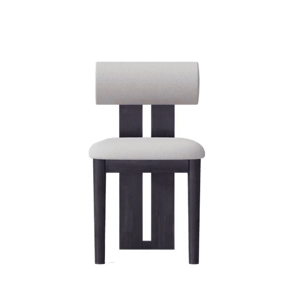 ST112 Table Fabric-Upholstered Solid Wood Dining Chair