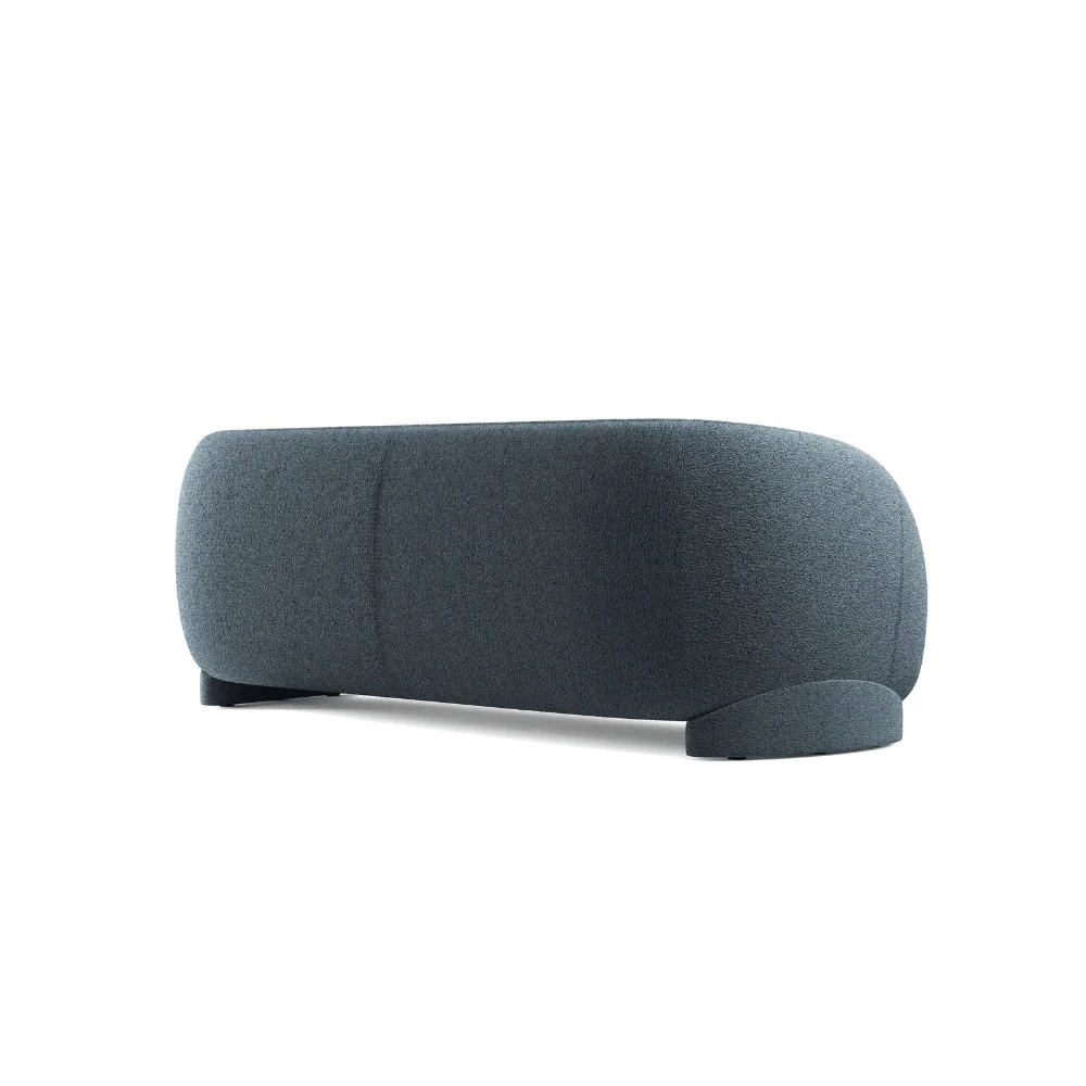 ST092 Genova three-seater modern office fabric sofa