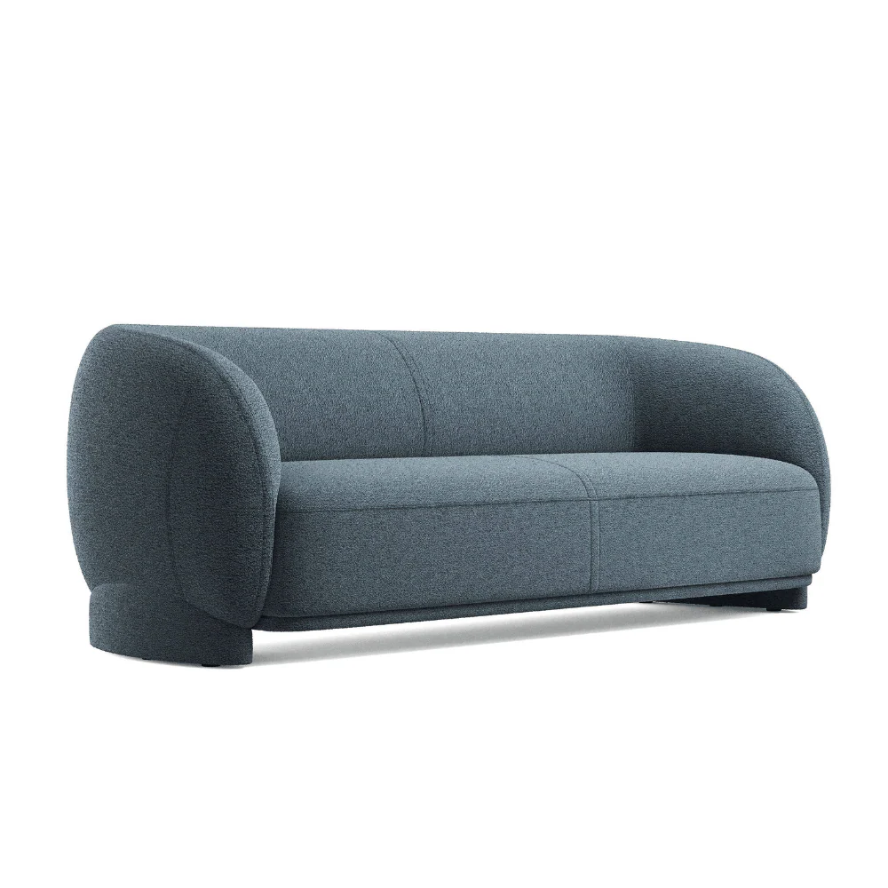 ST092 Genova three-seater modern office fabric sofa