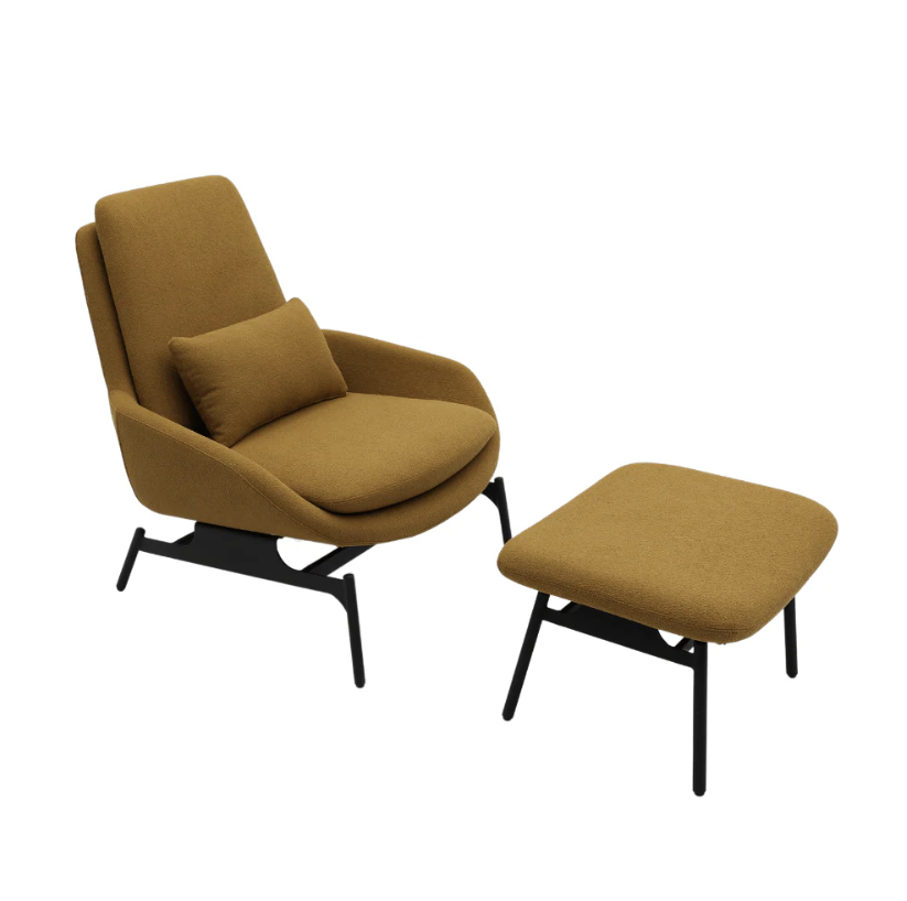 KSY074-OU Salotto 布藝休閒椅連腳踏