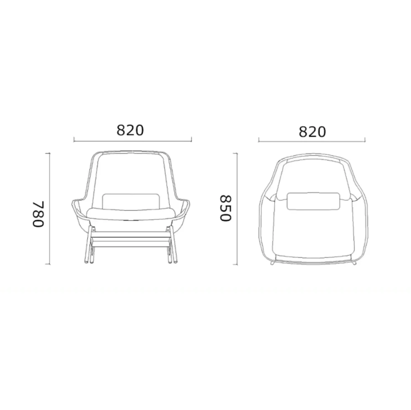 KSY074-OU Salotto 布藝休閒椅連腳踏