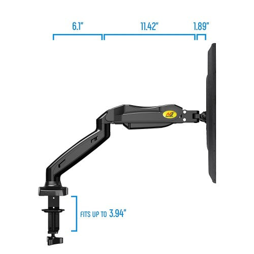 F80 氣壓式桌面17"-27"顯示器支架