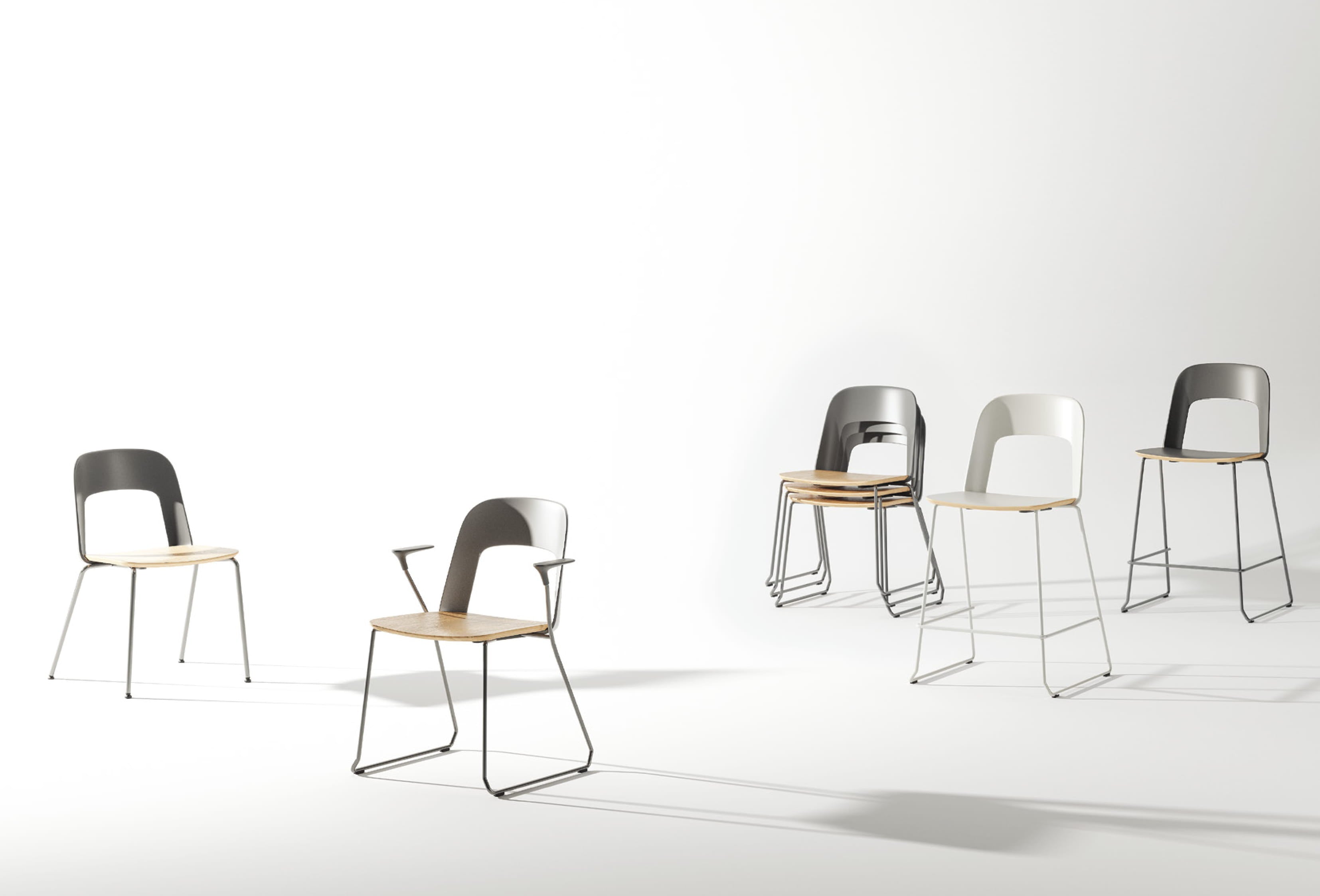 HF61- Conference stackable chair 疊椅 - KLT Furniture