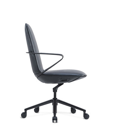 KAMOLA-02-Pavo Fashion Supervisor Chair Office Chair Imitation Leather (Microfiber Leather) Fixed Handrail