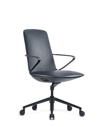 KAMOLA-02-Pavo Fashion Supervisor Chair Office Chair Imitation Leather (Microfiber Leather) Fixed Handrail