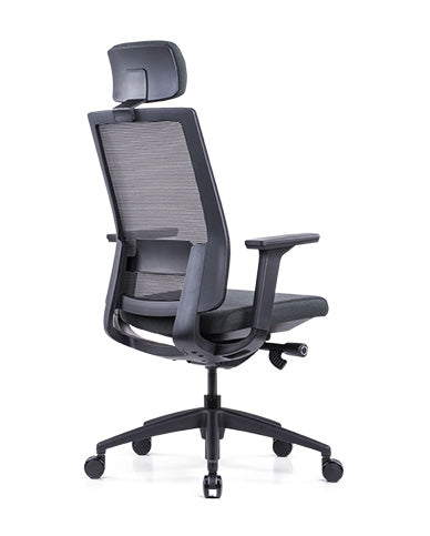 GT008-WR Kvix 高背布藝人體工學辦公椅 電腦椅  ( 白框 )