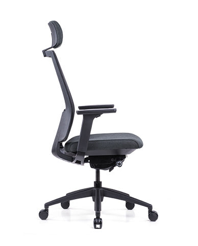 GT008-WR Kvix 高背布藝人體工學辦公椅 電腦椅  ( 白框 )