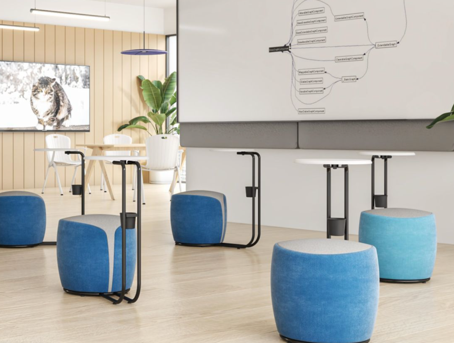 WIN-A Leisure Training Chair | Round Meeting Chair