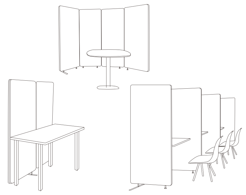 EFP-10 Deco 辦公位屏風組合 Workstation Partition Set