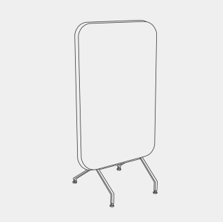 EFP-8 Classic 落地白板 面板分隔 Floor-standing whiteboard Panel divider