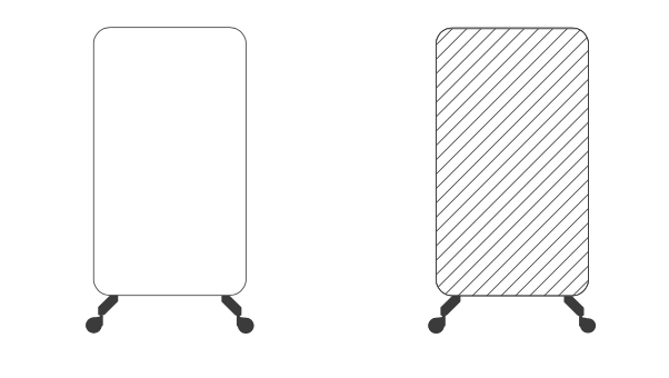 EFP-8 Classic 落地白板 面板分隔 Floor-standing whiteboard Panel divider