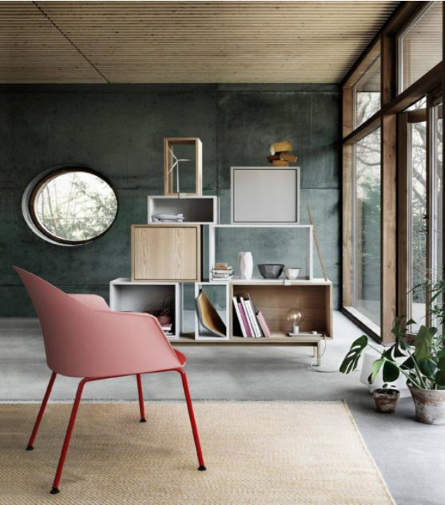 KEM027C-WP MITO 辦公室手寫板儲物培訓椅