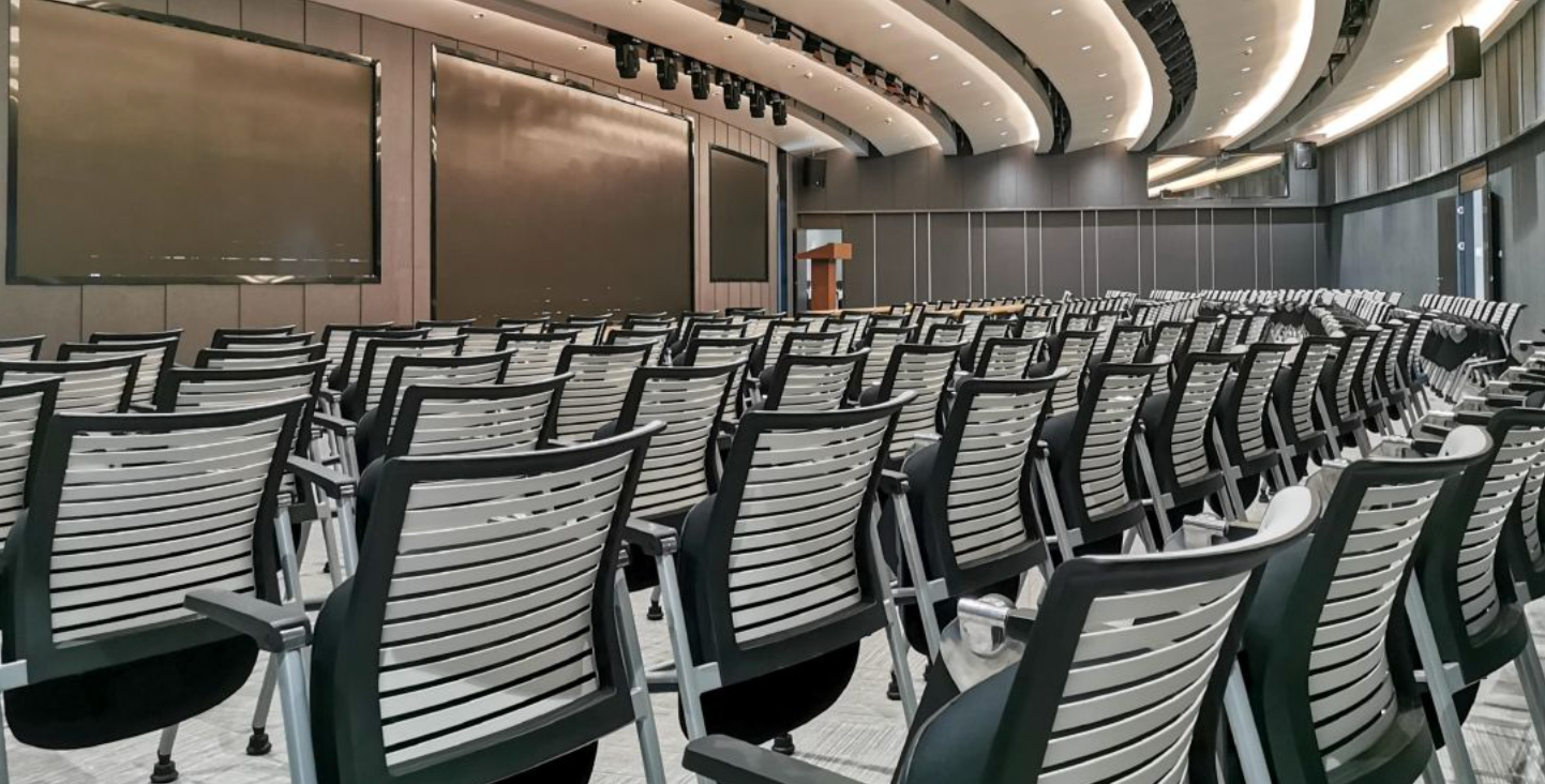 KEM035 Zenith 可疊放手寫板滑輪棉墊培訓椅