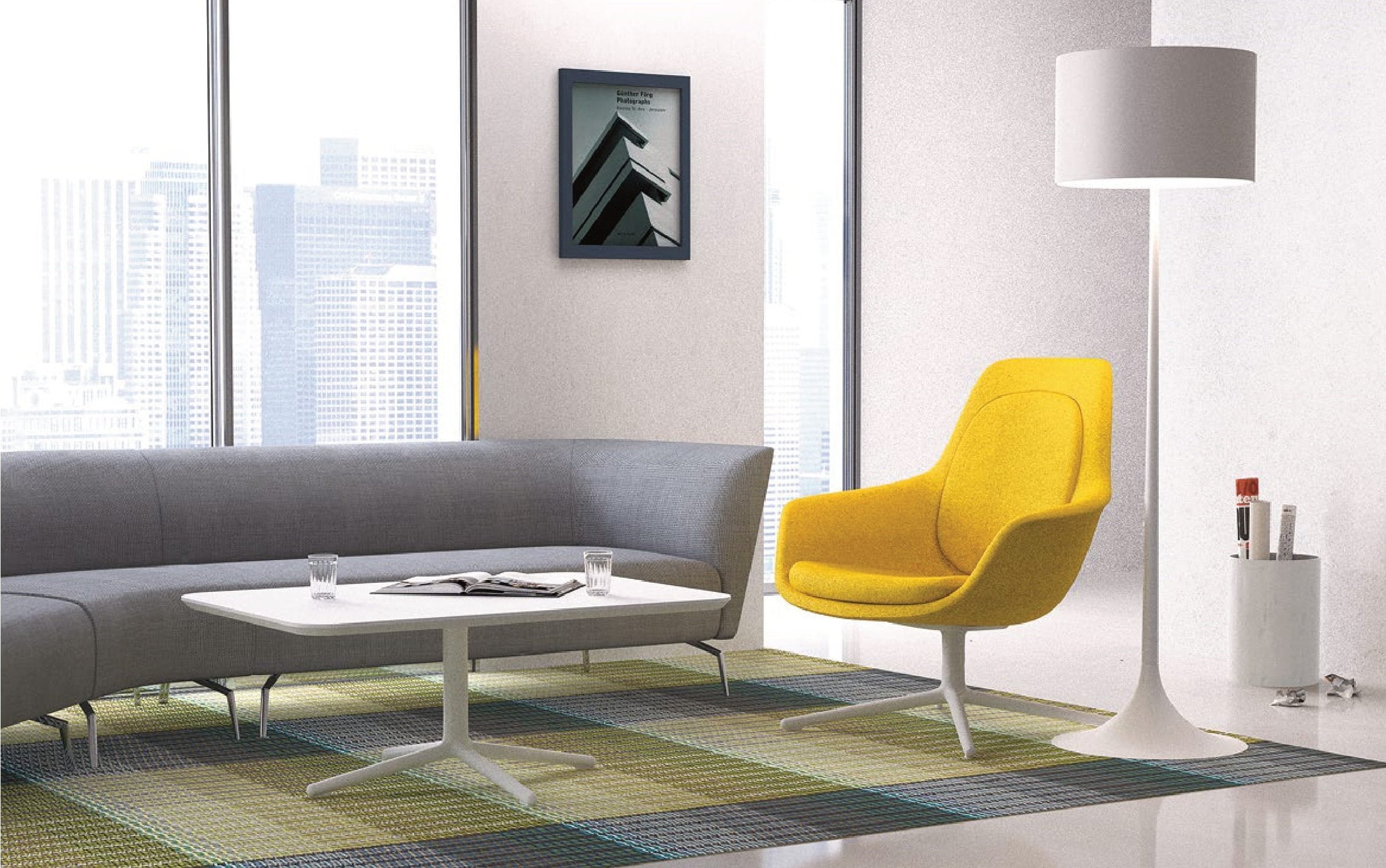 KSY007 Mode Fabric High-Back Lounge Chair