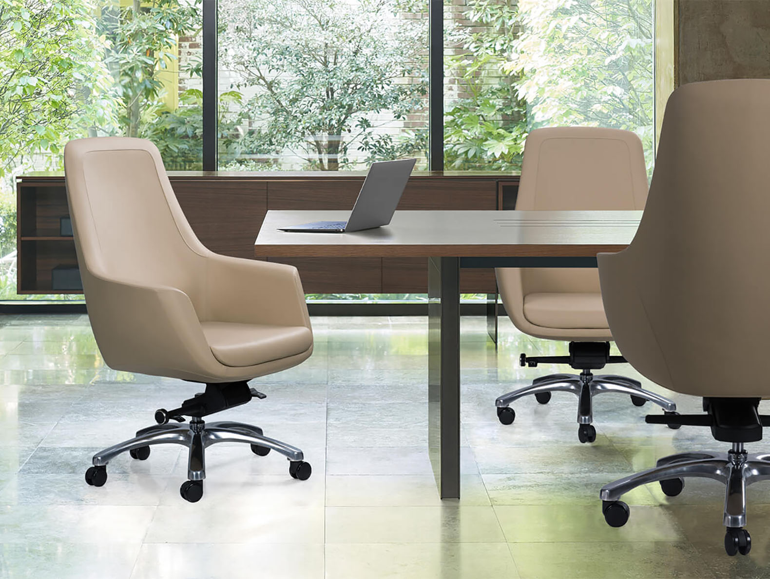 KH326 Sorre leather large class chair meeting chair | aluminum foot luxury high-end seat