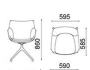 KFLY06-Mode Steel Pipe Fabric Leisure Chair