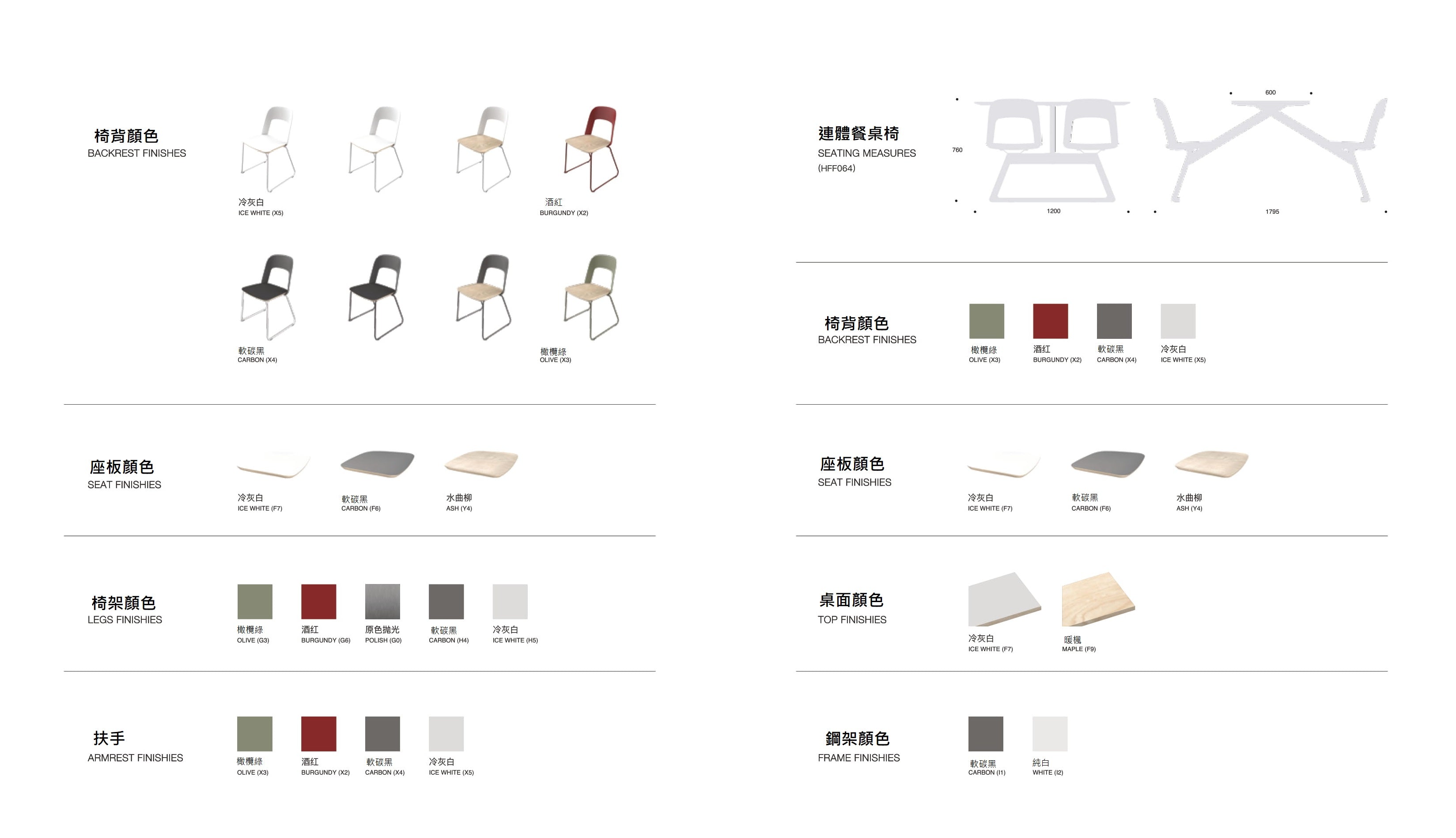 HF61- Conference stackable chair 疊椅 - KLT Furniture