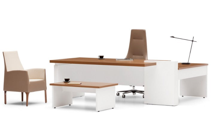 EMD100 Toscana L-shaped Executive Desk|Dual-color Thickened