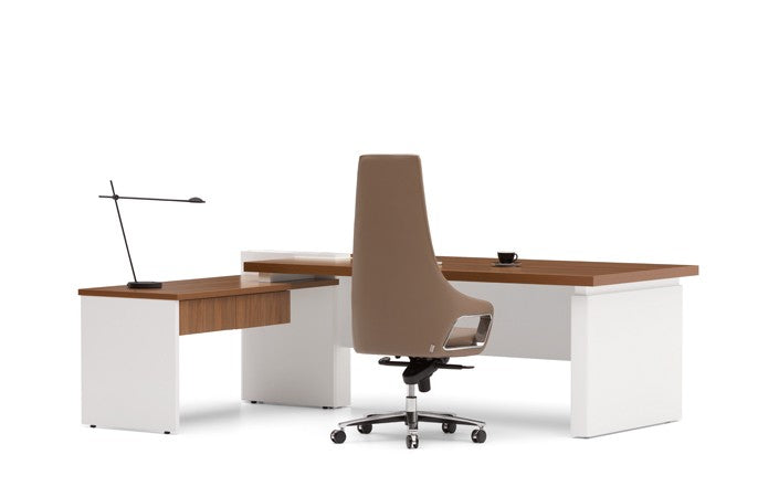 EMD100 Toscana L-shaped Executive Desk|Dual-color Thickened