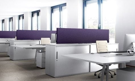 WD4300 Venere High Privacy Screen Desk | Separate Workspace