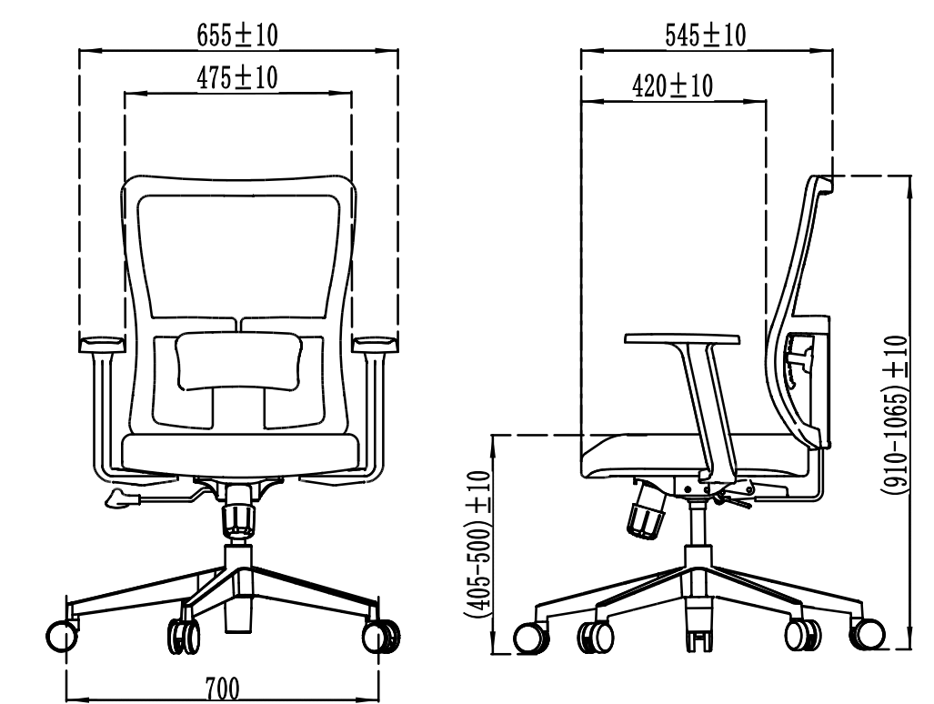 SMN1BB Torino 職員座椅  網狀人體工學椅