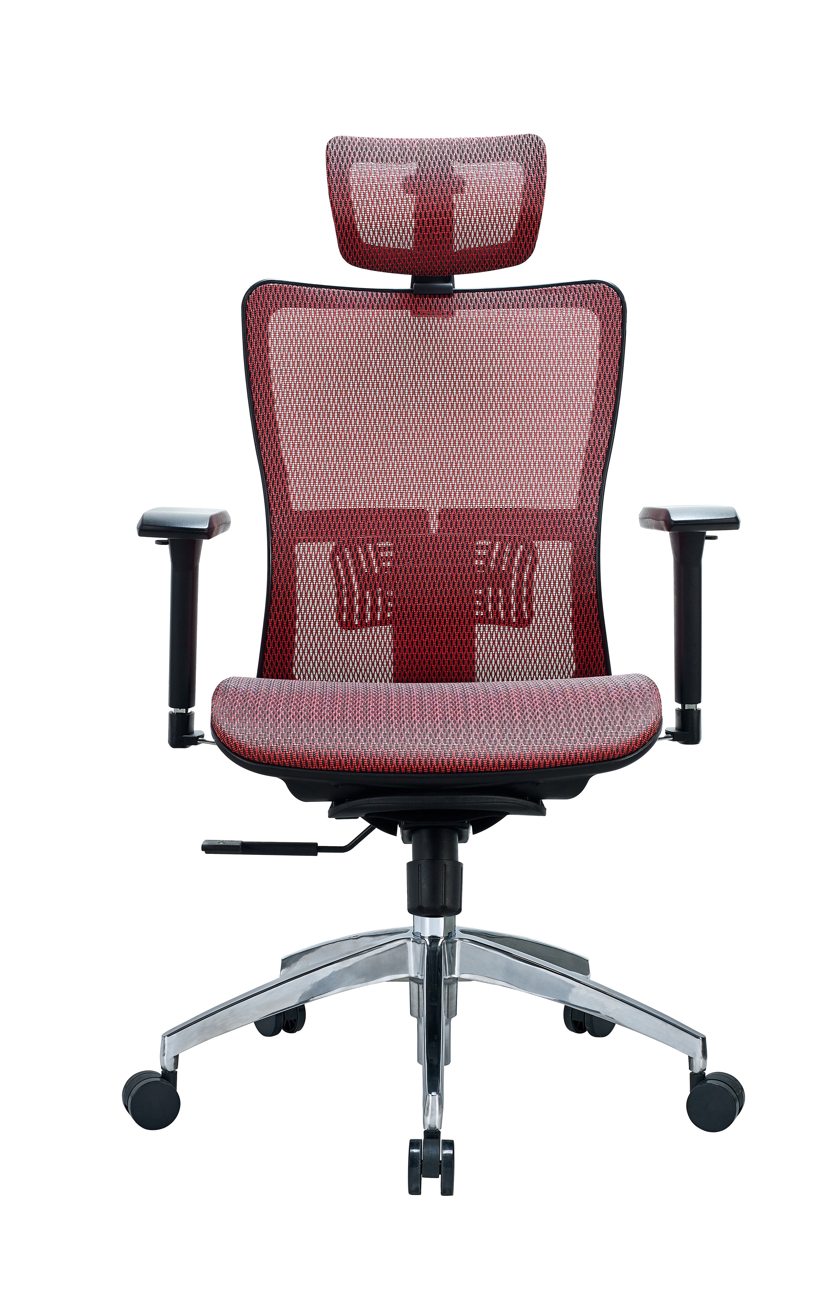 SMN1BC Pavona Multifunctional Computer Chair with Aluminum Legs and Adjustable Armrests