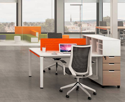 WD002- 2/4/6/8 O Shape Workstation辦公桌 - KLT Furniture