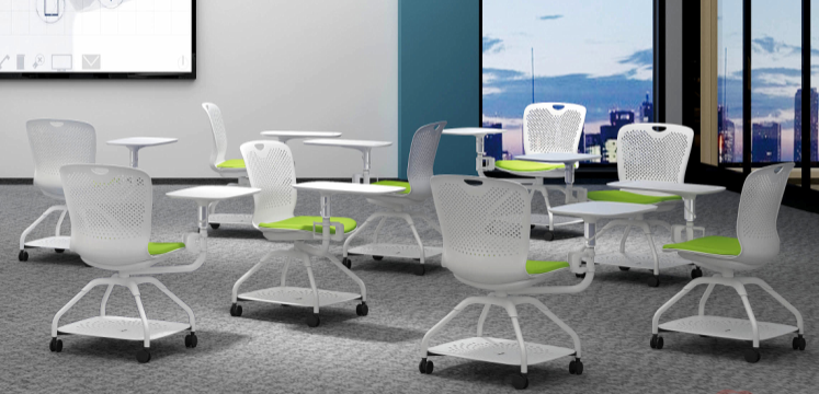 SC107 Medita classroom dedicated writing board chair and schoolbag seat