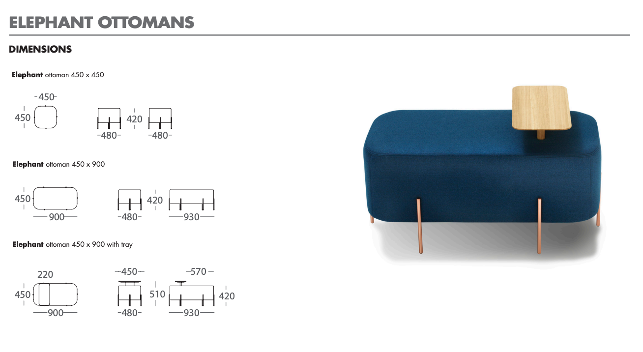 ST019 Alba 擱腳凳