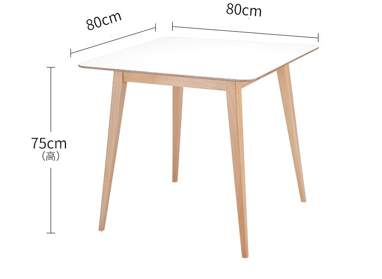 KPT-1 長方形餐桌 白色/黑色 - KLT Furniture