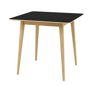 KPT-1 長方形餐桌 白色/黑色 - KLT Furniture