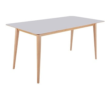 KPT-1 長方形餐桌 白色/黑色 - KLT Furniture