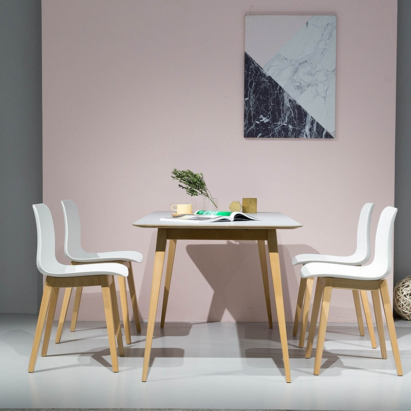 KPT-1 長方形餐桌 白色/黑色 - KLT Furniture