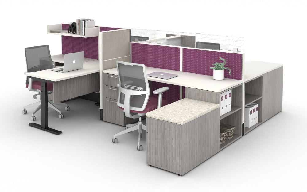 WD1200 Mode High Privacy Executive Office Desk|Floor-standing Screen Silent Design