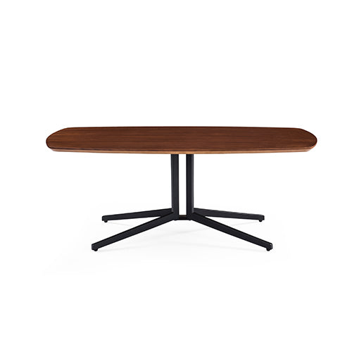 KCT-10 Radice Painted Steel Frame Coffee Table|Walnut Coffee Table